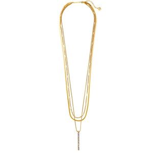 New w/ tag Kendra Scott Elora gold w/ champagne stones multi-layer necklace